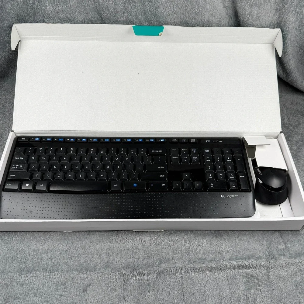 Logitech MK345 Wireless Keyboard Mouse Combo Black 920-006481 K345 M345 w/Dongle
